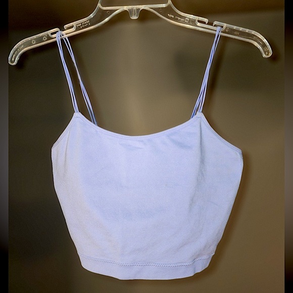 Periwinkle Forever 21 Crop Tank Top - Picture 1 of 4